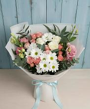 Букет цветов из:  Розы, Лизиантусы и Хризантемы #REPLACE_PRED# Посёлок совхоза Красковский