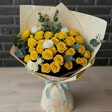 Букет цветов из:  Розы в Посёлок совхоза Красковский