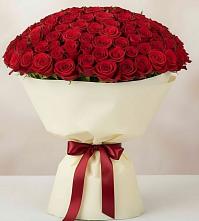 Букет 101 Красная роза Милано в Посёлок совхоза Красковский