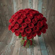 Букет 55 Красных роз Фридом #REPLACE_PRED# Посёлок совхоза Красковский