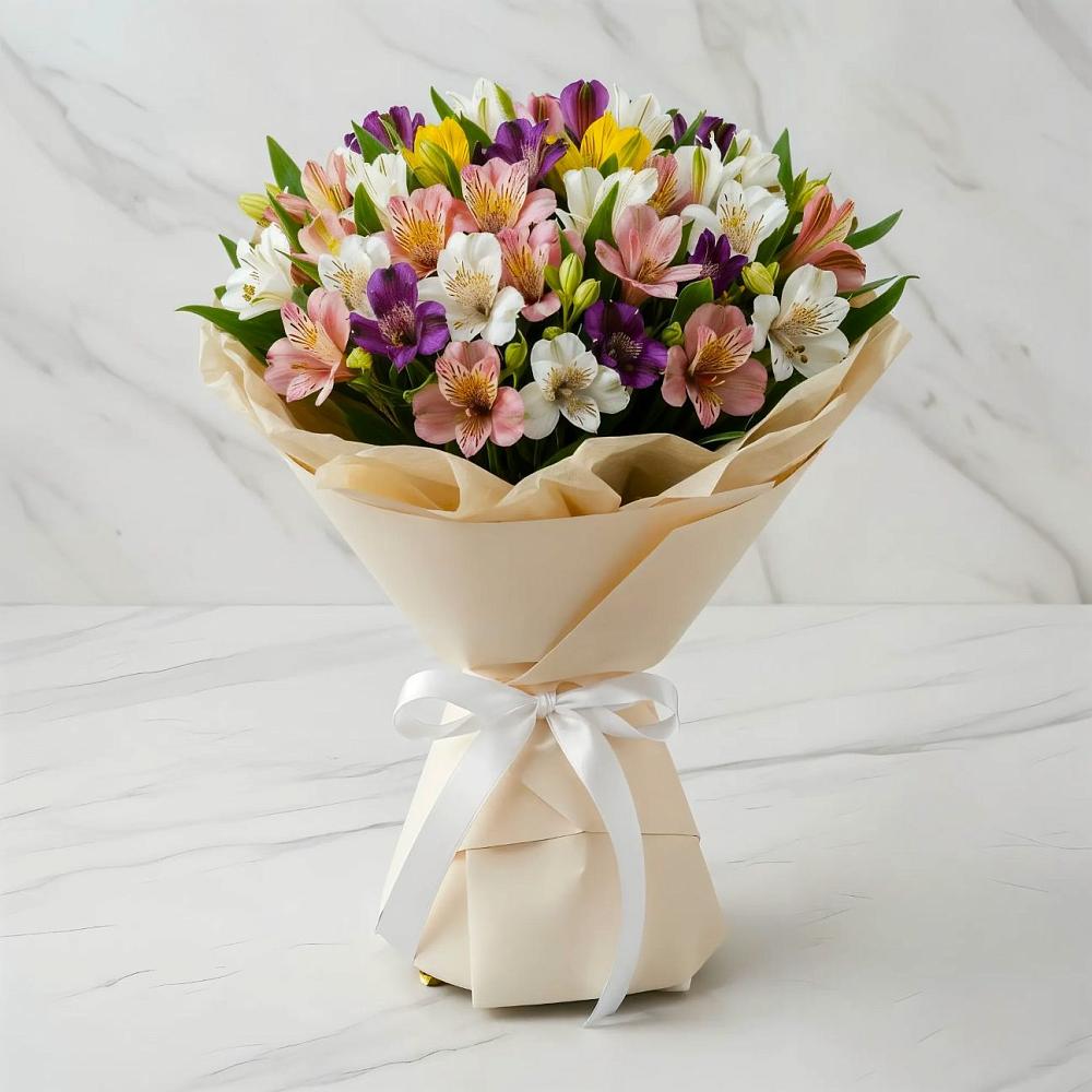 Букет цветов из: Альстромерии в Посёлок совхоза Красковский