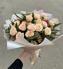 Букет Кремовые розы Латте в Посёлок совхоза Красковский