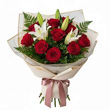 Букет цветов из:  Лилии и Розы #REPLACE_PRED# Посёлок совхоза Красковский