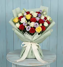 Букет цветов из:  Розы в Посёлок совхоза Красковский