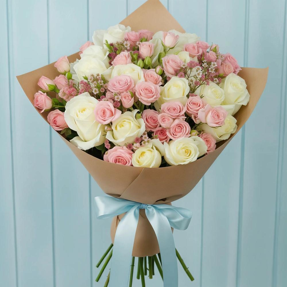 Букет цветов из: Розы в Посёлок совхоза Красковский