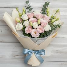 Букет цветов из:  Лизиантусы в Посёлок совхоза Красковский