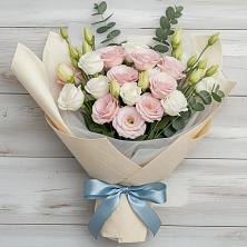 Букет цветов из:  Лизиантусы в Посёлок совхоза Красковский