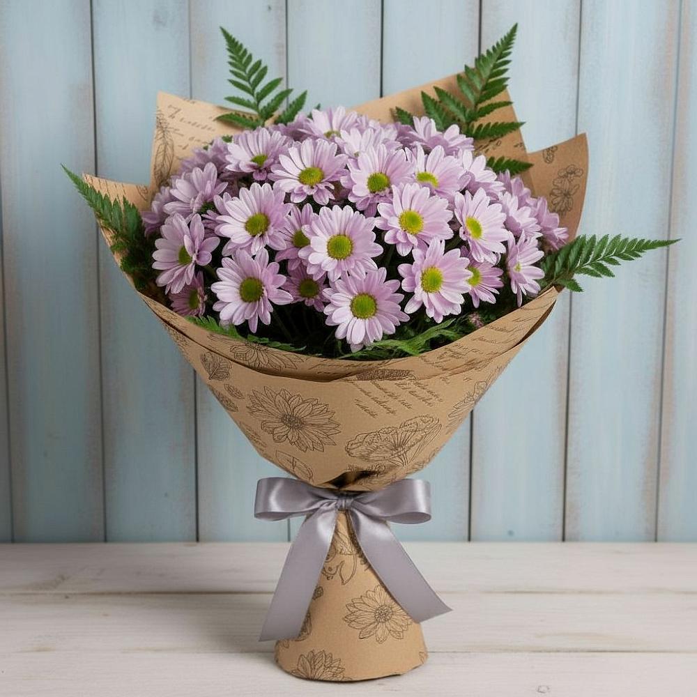 Букет цветов из: Хризантемы в Посёлок совхоза Красковский