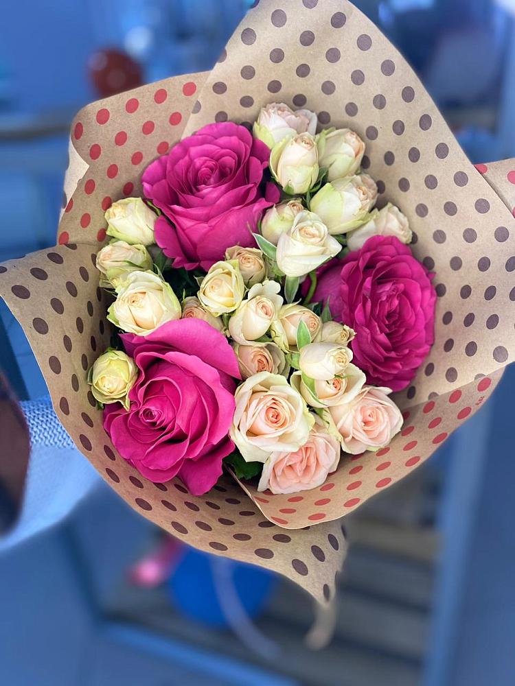 Букет цветов из: Розы в Посёлок совхоза Красковский