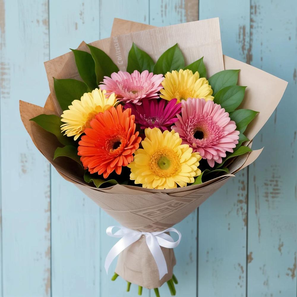 Букет цветов из: Герберы в Посёлок совхоза Красковский