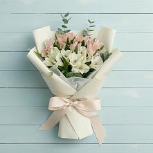 Букет цветов из:  Альстромерии #REPLACE_PRED# Посёлок совхоза Красковский