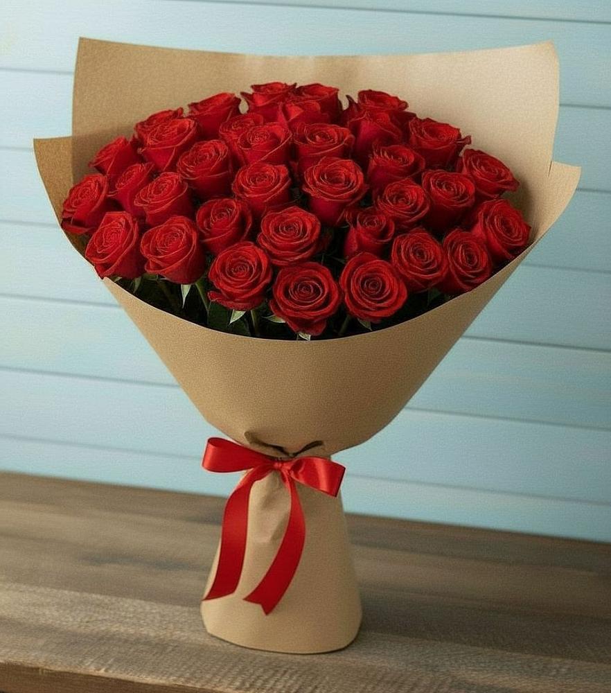 Букет Красные розы Милано в Посёлок совхоза Красковский