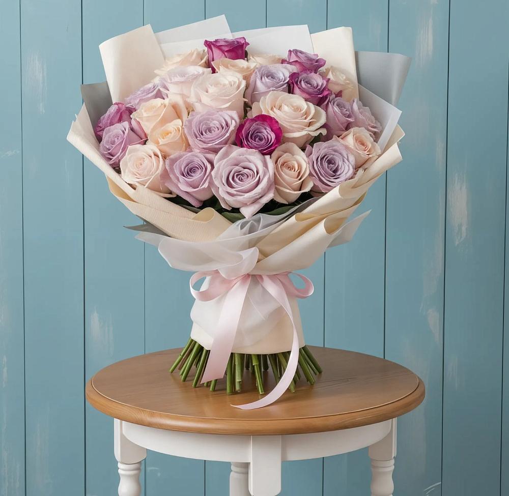 Букет цветов из: Розы в Посёлок совхоза Красковский