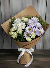 Букет цветов из:  Хризантемы и Розы #REPLACE_PRED# Посёлок совхоза Красковский