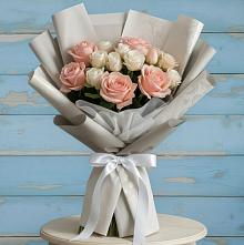 Букет цветов из:  Розы в Посёлок совхоза Красковский