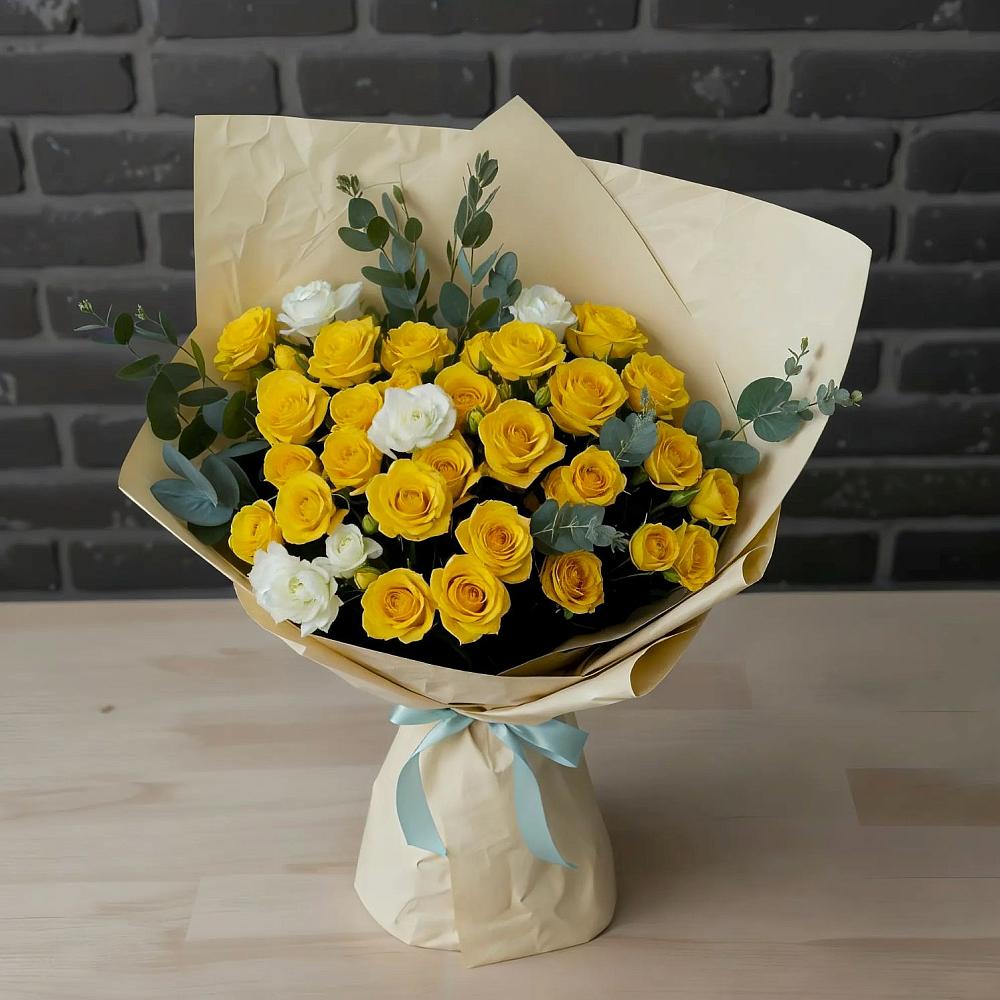 Букет цветов из: Розы в Посёлок совхоза Красковский