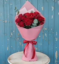 Букет цветов из:  Розы в Посёлок совхоза Красковский