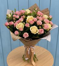 Букет цветов из:  Розы в Посёлок совхоза Красковский