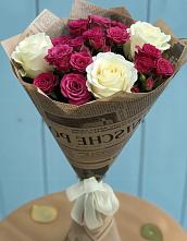 Букет цветов из:  Розы в Посёлок совхоза Красковский