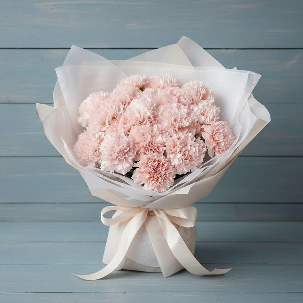 Букет цветов из: Гвоздики в Посёлок совхоза Красковский