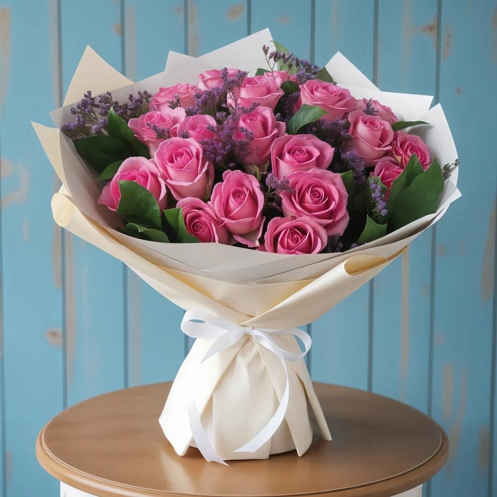 Букет цветов из: Розы в Посёлок совхоза Красковский