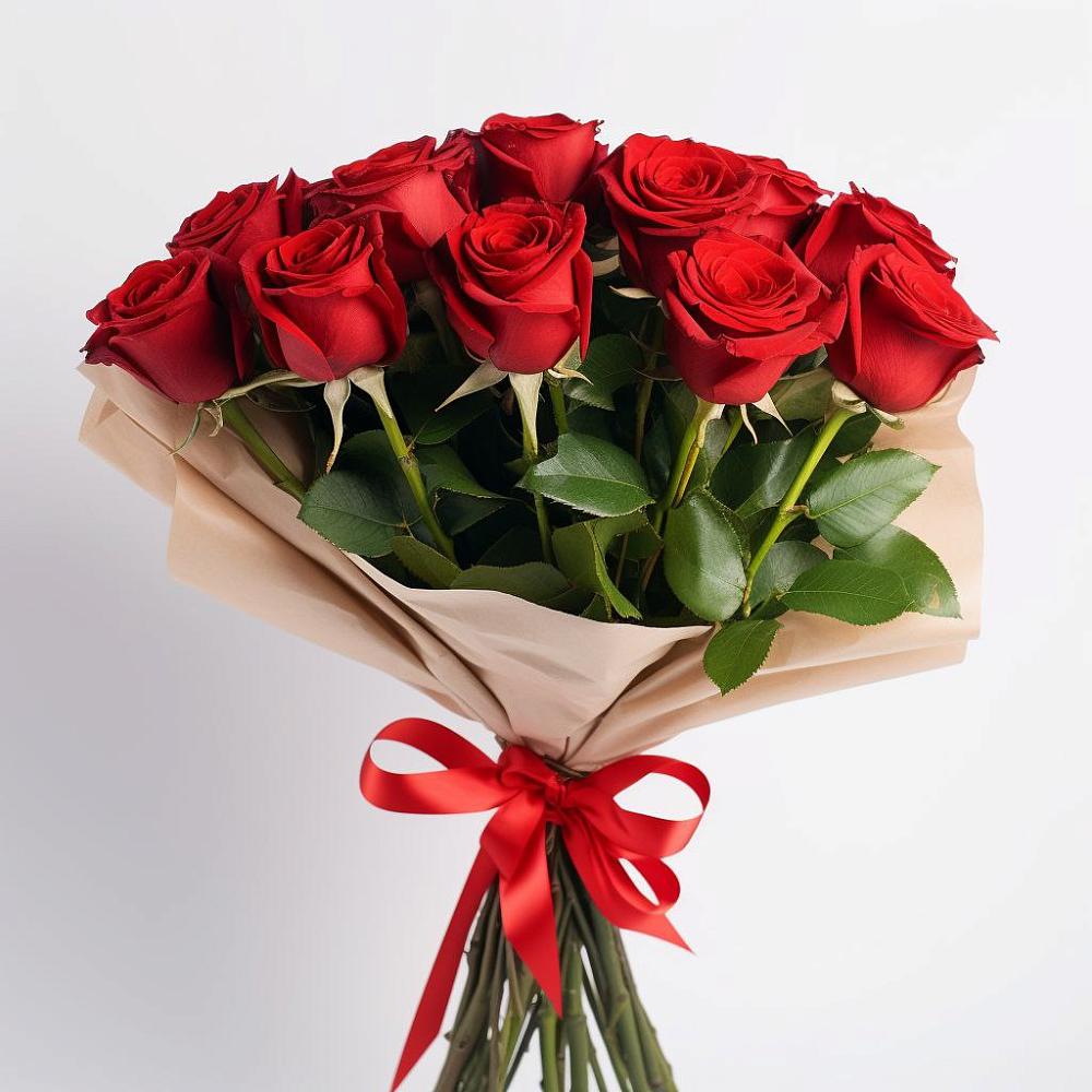 Букет 11 Красных роз Эдлесс Лав в Посёлок совхоза Красковский