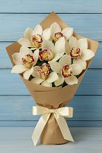 Букет цветов из:  Орхидеи и Розы в Посёлок совхоза Красковский